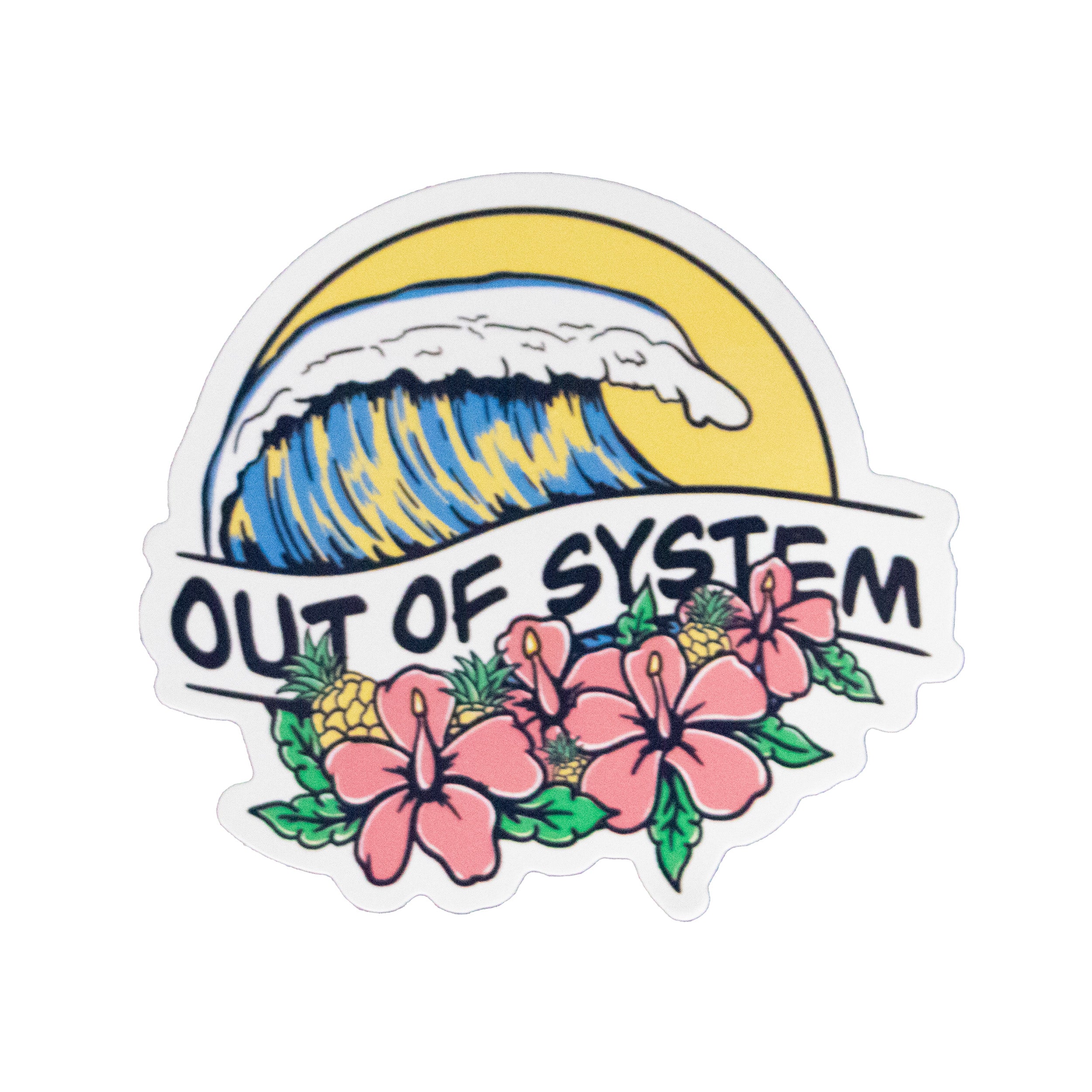 Ride the Wave Sticker – Out Of System